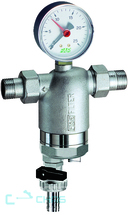 Фильтр FAR 300мкм с магнитной вставкой с манометром Max: 95 °C 25 бар 1/2" НР