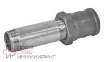 Сгон Fittex PLUS сталь оцинкованный в/к Ду40 L=150мм