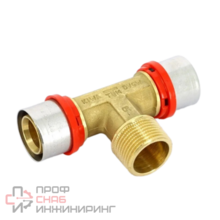 Тройник пресс Tiemme 20 х 3/4' НР