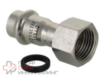Пресс-фитинг Valtec из нержавеющей стали с накидной гайкой VTI.908.I.005409