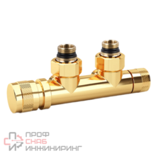 Узел нижнего подключения SR Rubinetterie 1/2"x3/4" золотой