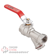 Кран с фильтром MVI 1/2" вн.-вн. ручка