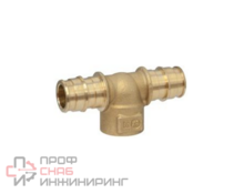 Тройник PE-X латунный радиальный Дн20х1/2"х20 ВР Giacomini