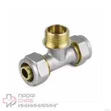 Тройник МП Aquasfera обжимной латунь Дн26х3/4"х26 НР 7014-03