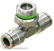 Фитинг тройник металлический Kipvalve KH-3T-8-3/8