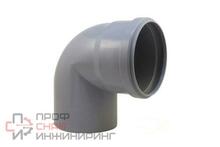 Отвод PP-H сер. б/н Дн50х87гр в/к VALFEX