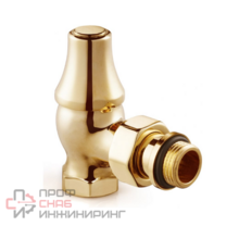 Запорный клапан SR Rubinetterie угловой серия Old Style 1/2, цвет золото