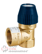 STOUT Svs-0030-006020 предохранительный клапан для систем водоснабжения 6 бар 3/4"x1" (477.262) RG00919SFV2ESA