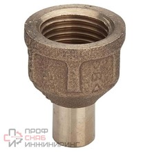 Переходная вставка, Viega, пайка Нр на резьбу Вр DN22 х 3/4", бронза, модель 94246G