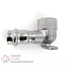 Уголок с переходом на внутреннюю резьбу и креплением 15×1/2" "VER-PRO" (40/5шт)