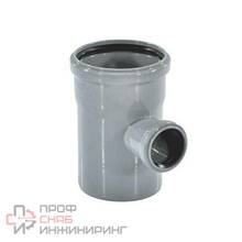 Тройник РосТурПласт PP-H серый б/н Дн110х50х87гр в/к