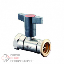 Кран шаровой Optibal P Oventrop для обвязки насоса DN32, 1 1/4", 2" PN10, никелированный, без