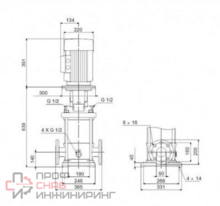 Насос Grundfos CR45-2-2 A-F-A-E-HQQE 3x400D 50 HZ