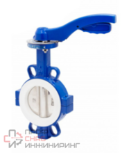 Затвор дисковый поворотный GENEBRE 2101 09 DN050 PN10, корпус - GJS-400-15 (GGG40)  диск - CF8M (AISI316)  уплотнение - PTFE, М/Ф, рукоятка, шток 11мм