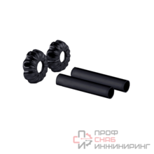 Комплект декоративных трубок SR Rubinetterie ретро 70хD 18-20-1/2" черный матовый