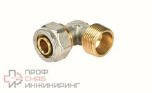 Угольник 90° 26-1", Henco A, 5, обжим-резьба, нар., латунь 5-2606A