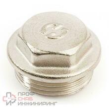 Заглушка General Fittings 2600, резьба, нар. 1 1/4", латунь никелированная