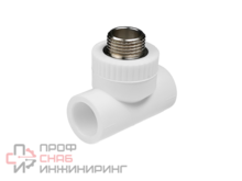 Тройник полипропиленовый комбинированный КОНТУР PP-R D25-3/4" н/р