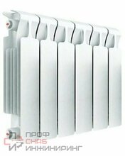 Радиатор биметаллический Rifar Monolit Ventil 350/6, правое подключение, 50 мм (без H-образного узла)