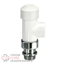 Вентиль на подачу SR Rubinetterie Tondera осевой 1/2" термостатический белый