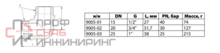 Угольник латунь реборда Ду25 р/р никель Aquasfera 9005-03