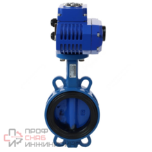Затвор дисковый поворотный Benarmo чугун EPDM Ду50 Ру16 с электроприводом 380В диск чугун