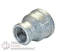 Муфта Fittex PLUS чугун переходная оцинкованная Ду32х25 (1 1/4"х1") ВР