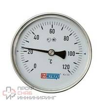 Термометр биметалл ТБ100 120С Дк100 L=40 G1/2" осев Метер