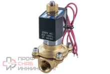 Клапан электромагнитный латунный Newkey, прямого действия, нормально закрытый, DN15 (1/2")  PN10, 24DC