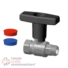 Кран шаровой FAR хромир. 3/4' ВР-НР высокий черный