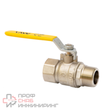 Кран шаровый газовый полнопроходной MVI 1/2" внутренняя-наружная, ручка рычаг
