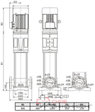 Многоступенчатый насос Wellmix CV 64-3-1-HQCV (3х380В, 15.0кВт, IE3)
