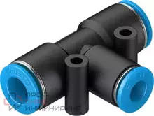 Тройник с цанговым зажимом Festo QST-8-6