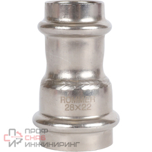 Муфта переходная Rommer ВПр 28х22 из нержавеющей стали