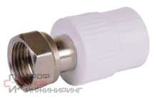 Муфта PPRC с накидной гайкой 25х1/2"М Политэк