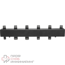 Коллектор стальной распределительный  (7) отопительных контура (DN 25) TIM