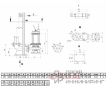 Канализационный насос Wellmix 100WQ2-65-15-5.5/2_380V
