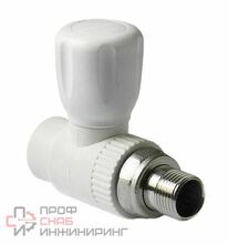 Полипропиленовый шаровой кран PRO AQUA для радиатора прямой 25 x 3/4