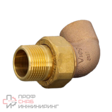 Угловое разъемное соединение НР, коническое уплотнение, бронза, DN22х3/4", модель 94098G