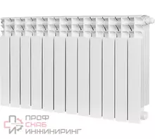 Радиатор отопления Stout TITAN VENTIL 500 12 секций радиатор биметаллический нижнее правое подключение (белый RAL 9016)
