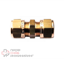 Муфта 15-15 General Fittings 1N00 обжим-обжим, латунь