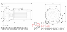 Моноблочный насос Wellmix NBW 65-50-200-15.0/2-380-G-BQQE