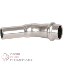 Угольник однораструбный Rommer 45° ВПр-НПр 15 из нержавеющей стали