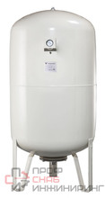 Бак мембранный Waterstry CW-LV 100 16bar -10 °C / + 99 °C 1" вертикальный на ножках с манометром (серый)