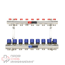 Коллекторные группы из латуни с регулирующими и балансировочными клапанами Varmega VM15809