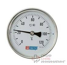 Термометр биметалл ТБ100 120С Дк100 L=40 G1/2" осев Метер