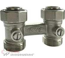 Узел нижней подводки, двойной прямой евроконус G 3/4" RIFAR в блистере R.Ad.H01