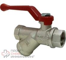 Кран шаровой Valfex с фильтром PREMIUM для ВОДЫ 1/2" ВР/ВР, рычаг