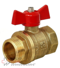 Кран шаровой Баз 11Б27п1 Dn20 Pn40 вр/нр бабочка, серия Standart