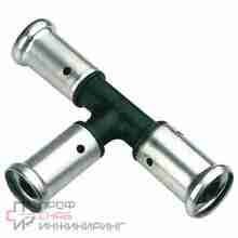 Тройник 16-20-16, Henco PKW, 12, пресс-пресс, PVDF